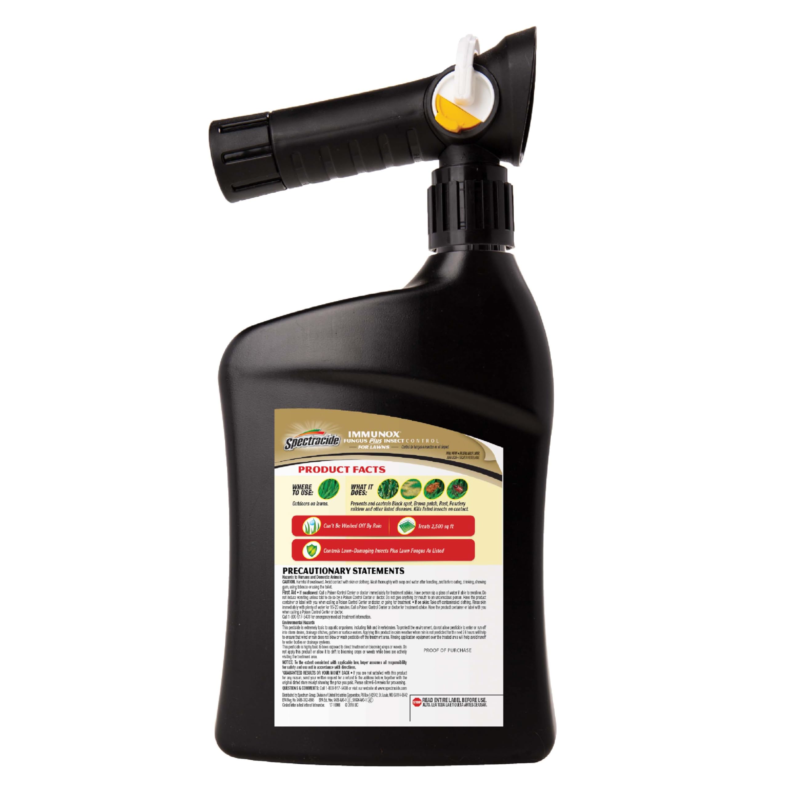 Spectracide Immunox Fungus Plus Insect Control For Lawns 32 Ounces, Dual Action, Hose-End Concentrate - Image 10