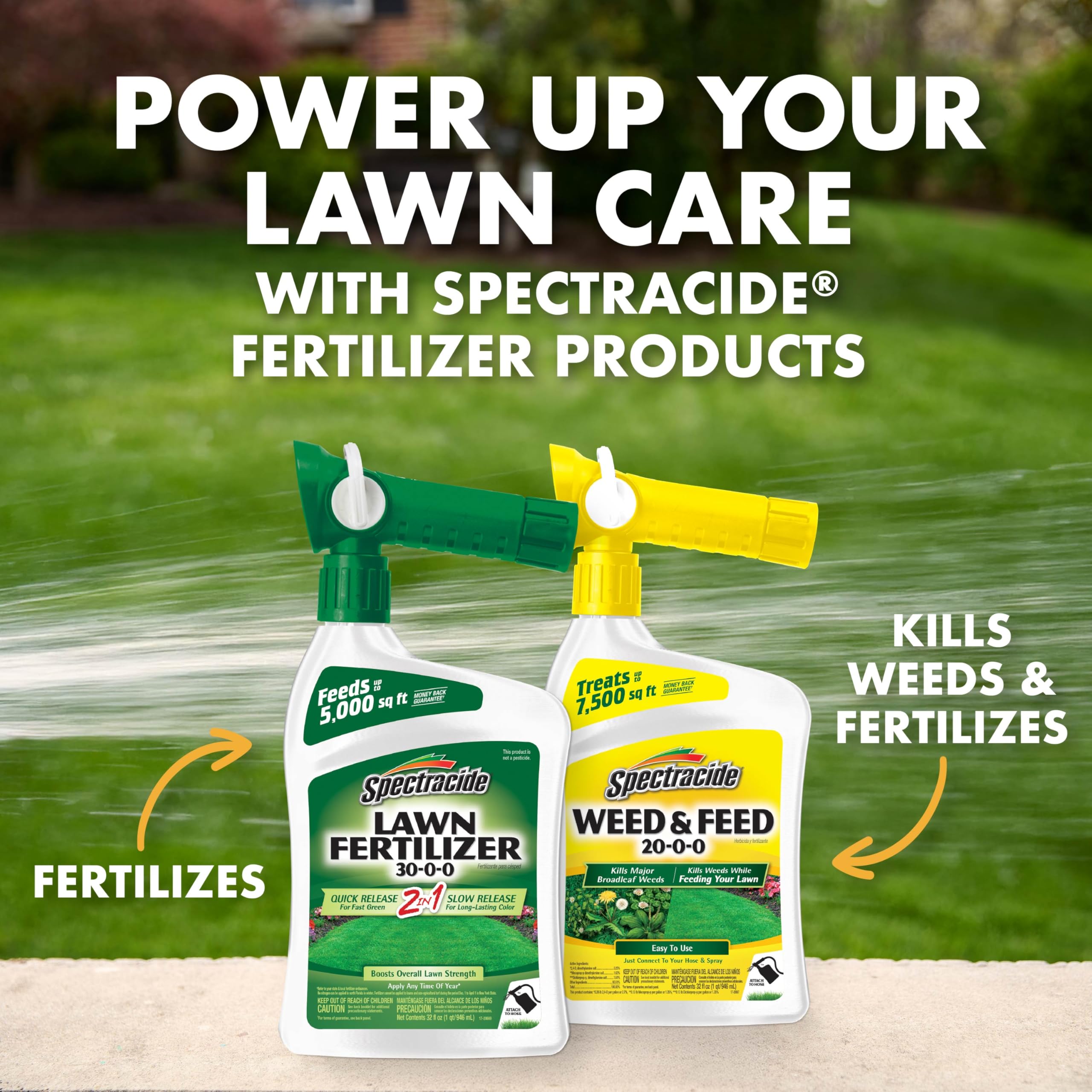 Spectracide Lawn Fertilizer 30-0-0, 3 Count, 2-in-1 Formula Boosts Overall Lawn Strength, Promotes Thick, Green Growth Without Burning - Image 10