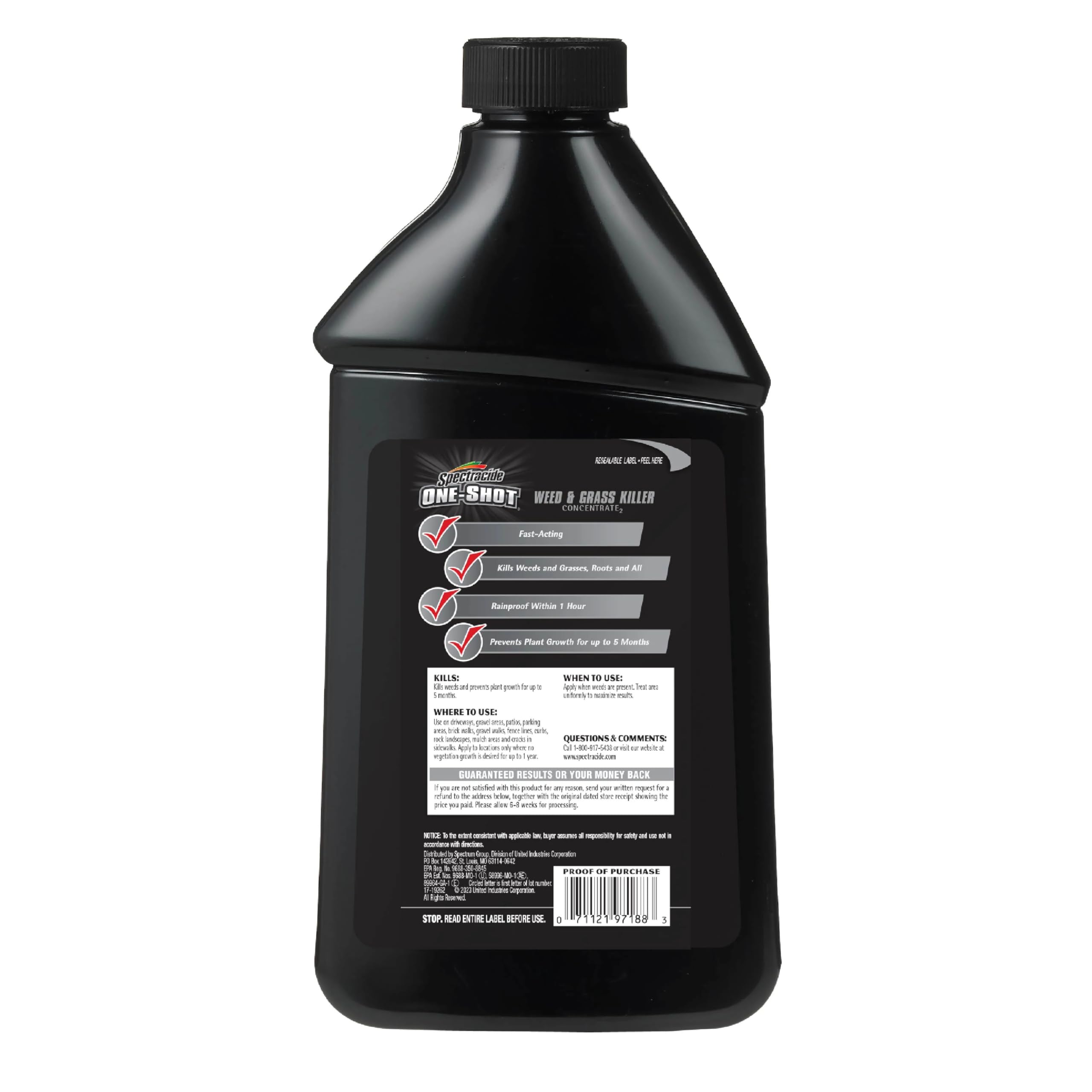 Spectracide One-Shot Weed & Grass Killer, 32 Ounce Concentrate, One Application Kills and Prevents Weeds for up to 5 Months - Image 15