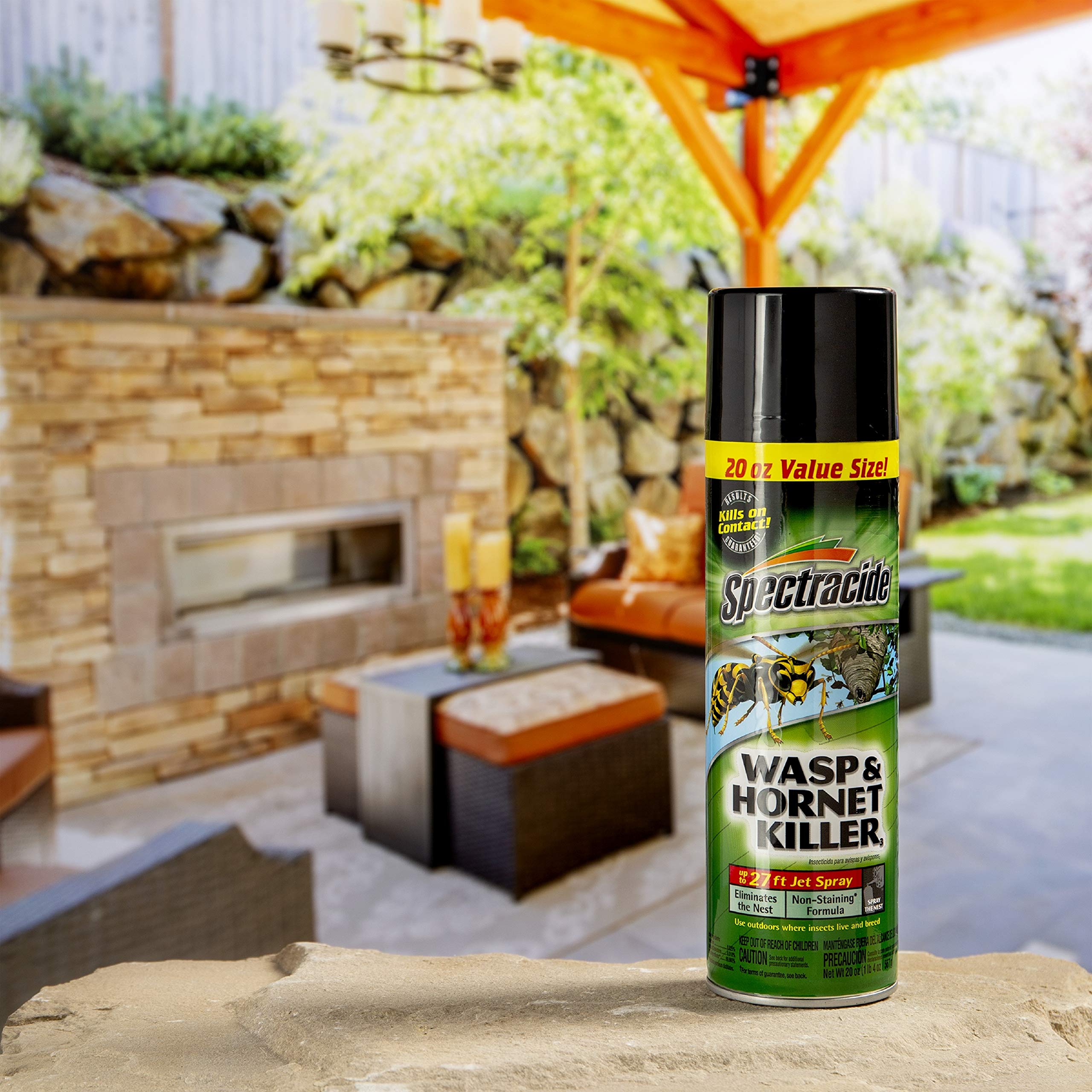 Spectracide Wasp, Hornet and Insects Killer, Kills Wasps & Hornets, 2 Count, 20 Ounce (Aerosol Spray) - Image 5