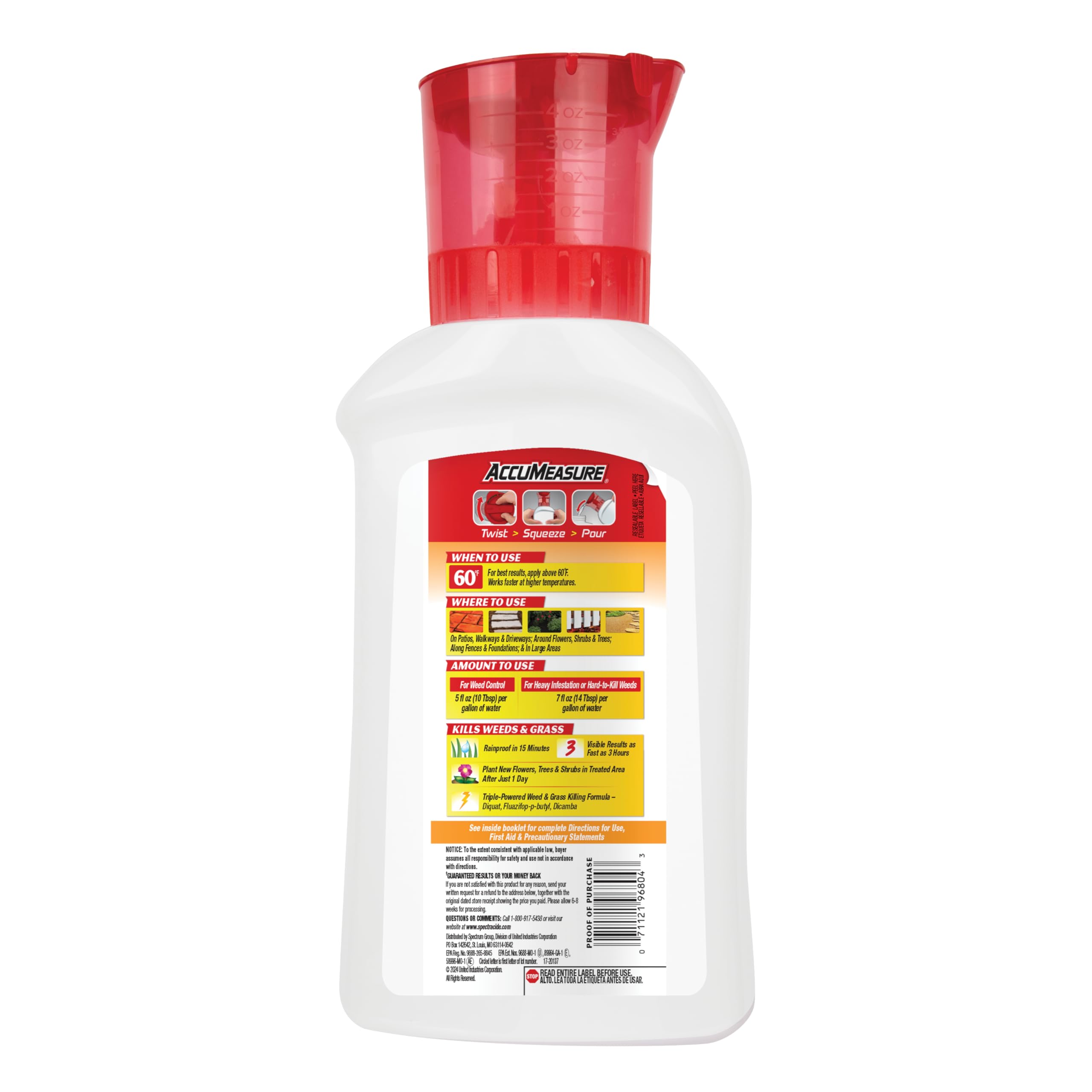 Spectracide Weed and Grass Killer Concentrate, 32 Ounces, With Accumeasure System - Image 12