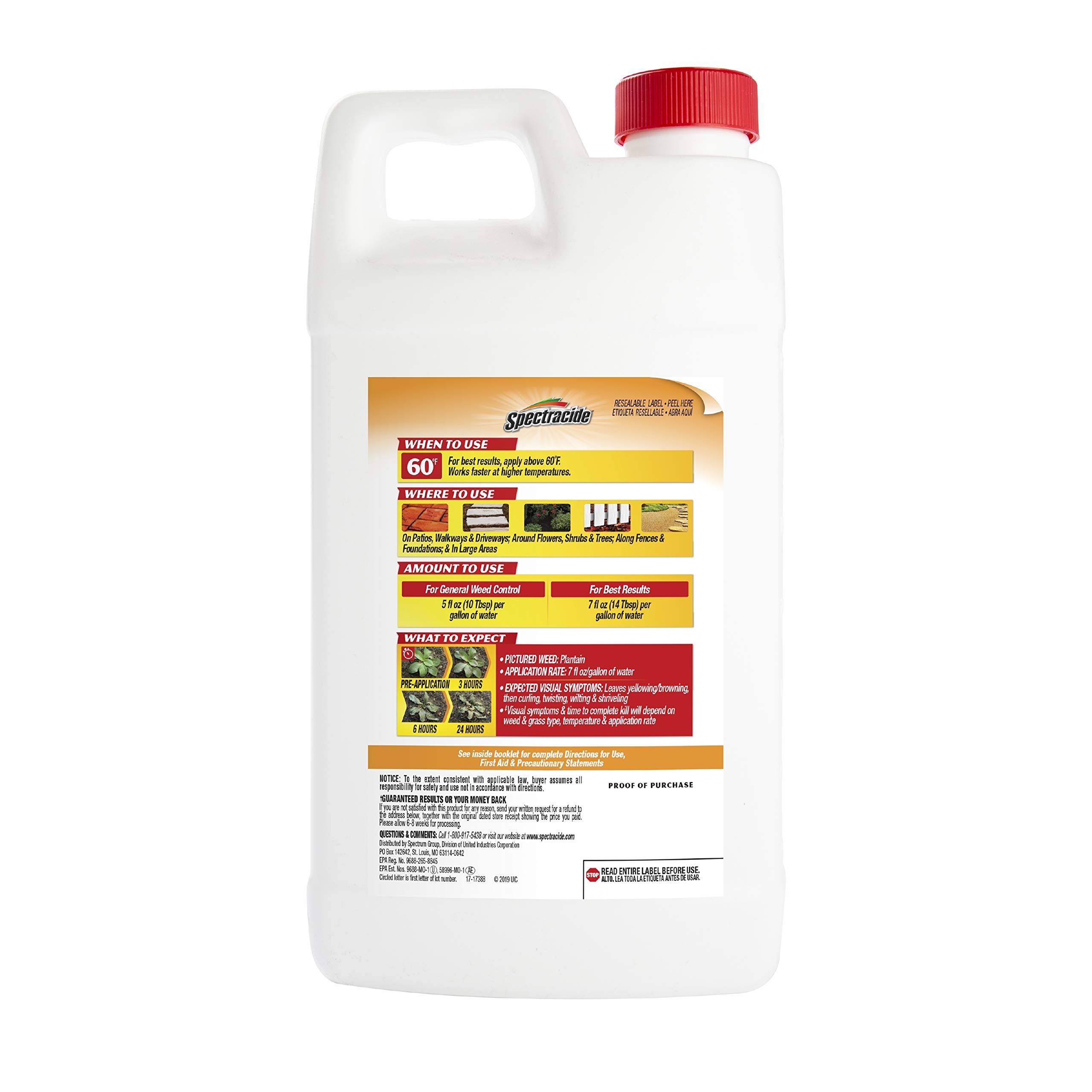 Spectracide Weed & Grass Killer Concentrate, 64-Ounce, 6 Pack - Image 5